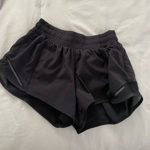 Black Lululemon shorts in a size 2